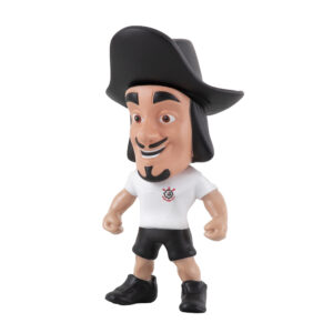mascote do Corinthians camisa 1 Mosqueteiro em miniatura Fut Toy, 12 cm