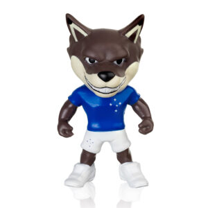 mascote do Cruzeiro Raposão em miniatura oficial Fut Toy, 11 cm