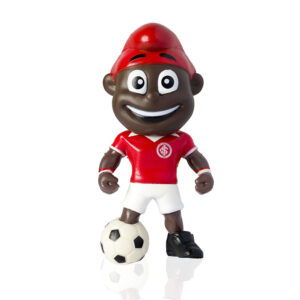 mascote do Internacional Saci em miniatura oficial Fut Toy, 11 cm