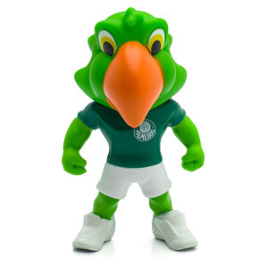 mascote do Palmeiras Periquito em miniatura oficial Fut Toy, 11 cm