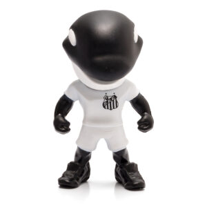 mascote do Santos Baleinha em miniatura oficial Fut Toy, 11 cm