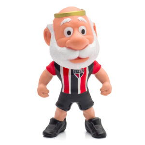 mascote do São Paulo camisa 2 Santo Paulo em miniatura Fut Toy, 11 cm