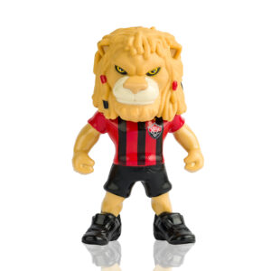 mascote do Vitória Leão em miniatura oficial Fut Toy, 11 cm