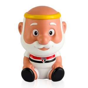 mascote do São Paulo baby Santo Paulo em vinil macio Fut Toy, 14 cm