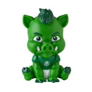 mascote do Palmeiras baby Gobbato em vinil macio Fut Toy, 14 cm